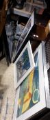 A quantity of decorative framed prints