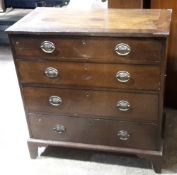 A 19th century mahogany chest of drawers