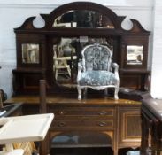 A Victorian mahogany mirror back sideboard