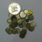 A quantity of various coins