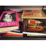 A box of hardback books mainly on the monarchy, to include 'Royal Anecdotes',