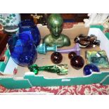 A selection of miscellaneous ceramics and glass to include a Murano ashtray,