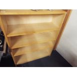 A five shelf bookcase