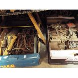 A selection of engineers drill bits, tools,