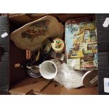 Rye interest miscellaneous items to include pictorial biscuit tins with views of Rye,