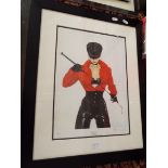 A singed limited edition print 'Trainer' by RAY LEANING number 26 of 250 mounted,