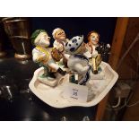 Four 'Widdicombe Fair' style figurines (possibly German)