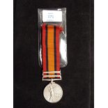 A Queen's South Africa with two bars awarded to 41082 Pte J. BELL 175th Coy Imp Yeo.