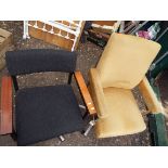 Two vintage office chairs