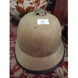 A vintage pith helmet