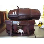 A set of four Jacques of London bowling woods in leather case complete with bowling shoes