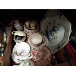 A selection of miscellaneous ceramics to include an Adam's 'Old English Sports' cup and saucer,