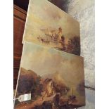 Two late 19thC / early 20thC oil on canvas landscapes,