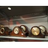 Five Wellington mantle clocks