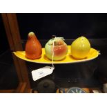 A Carlton-Ware 'Fruit' cruet set
