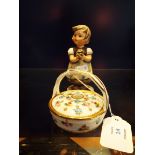 A Minton pot pourri and a Hummel figurine