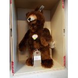 A boxed Steiff limited edition collectors club 'Circus Bear 1935' No 1148 in brown mohair,