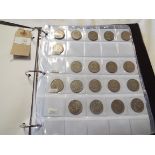 An album of pre-decimal coins to include florins,