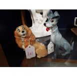 Two large Wade Disney figures;