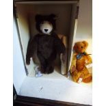 A boxed Steiff limited edition collectors club 'Dicky Brown Bear' No 3545 in brown,