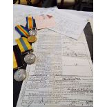 A group of WWI medals to Private 8264 Richard Whybrow,