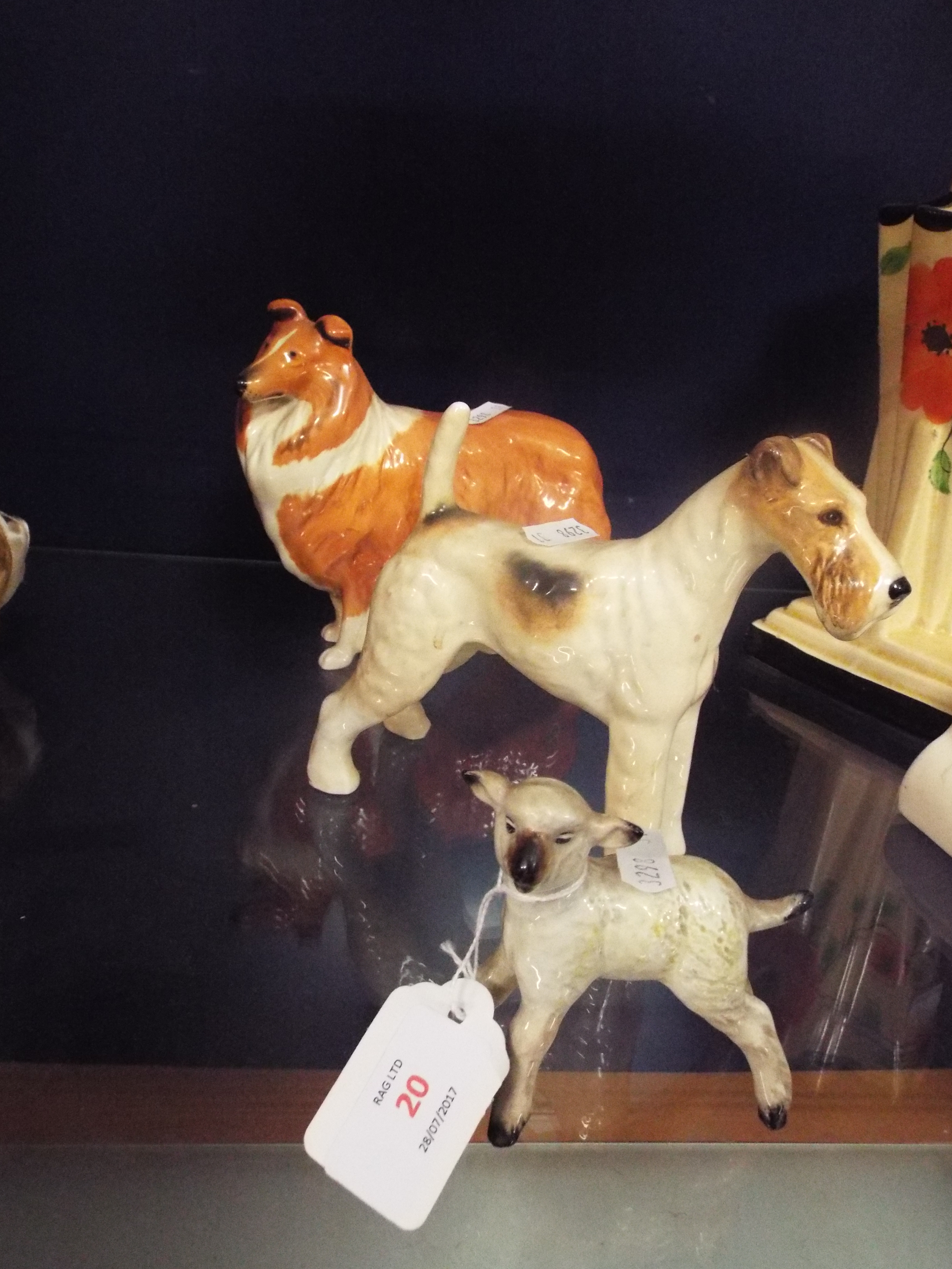 Two Beswick pedigree dogs; 'Lochnivar of Lady park' and 'CR.