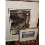 Two pen, ink and watercolour landscapes, both signed 'Millard' to lower right,