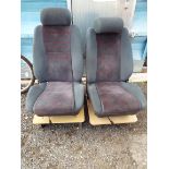 A pair of XR3i reclining front seats housed on trolleys