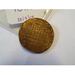 A brass calendar medal for the year 1795 by James Davies