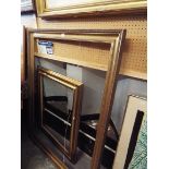 Two large gilt frames,