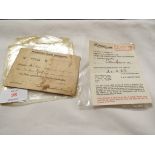 A Metropolitan Special Constabulary warrant card no 02319B dated 8th May 1926 together with a P&O