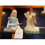 Two Royal Doulton figures;