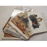 A selection of Tucks 'The Queens Dolls House' postcards