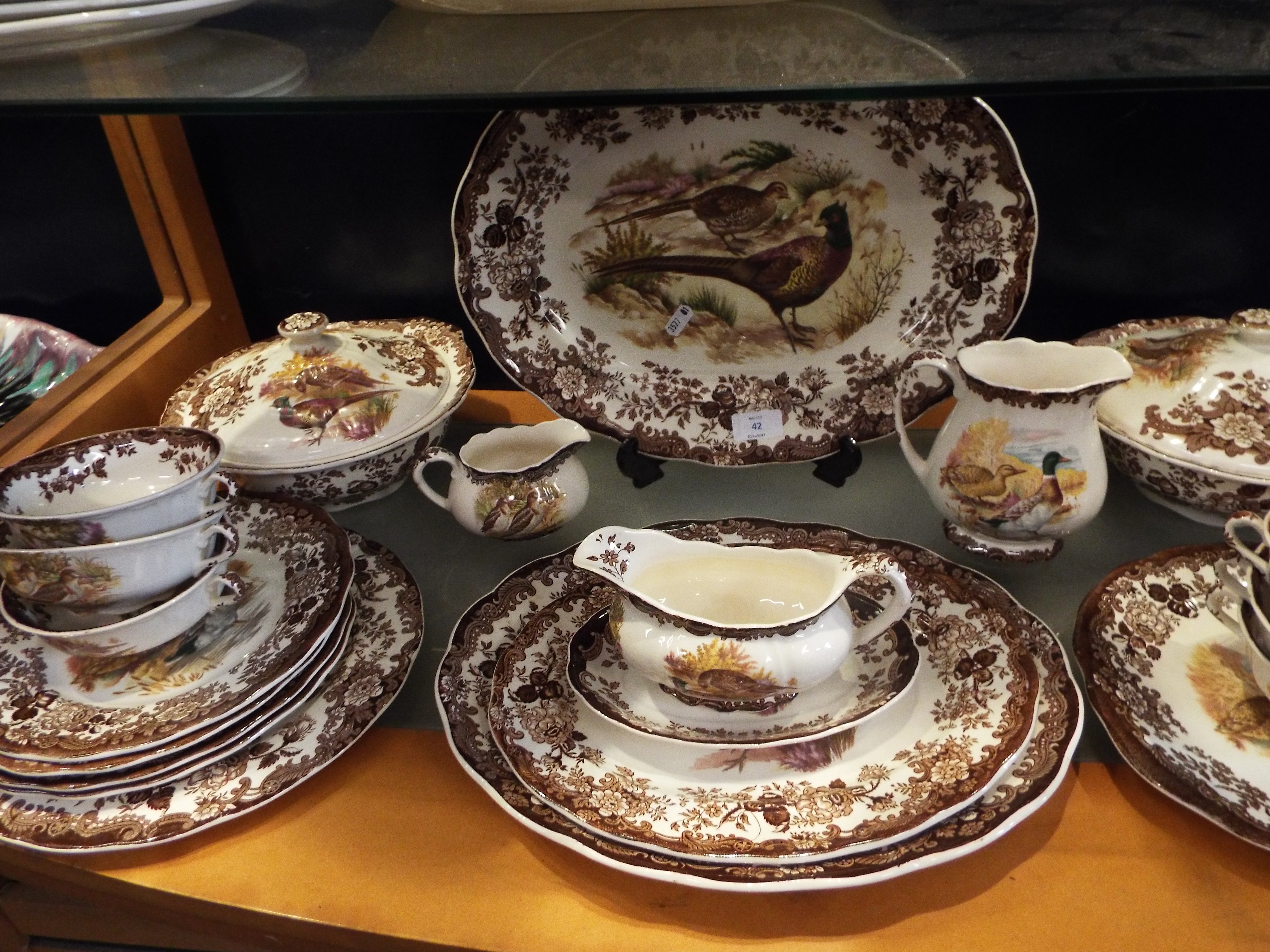 A selection of Royal Worcester 'Palissy' china to include plates, tureens, soup bowls,