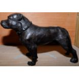 Bronze figure of a bulldog