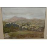 Small framed watercolour entitled 'Eskdale' by R Danby