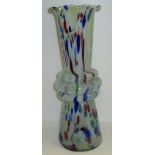 Large Murano style end of day glass vase