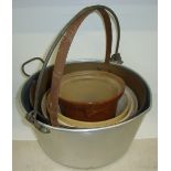 Steel jam pan, brass jam pan, bread bowls etc.