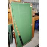 Quarter size billiards table