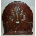 Wooden 1930s radio