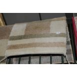 Modern rectangular harlequin Indian wool rug