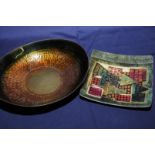 Studio Ware glazed metal ware bowl with