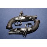 Pair of early 19th C flintlock pocket pi