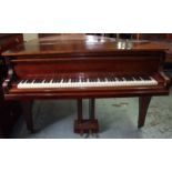 Mahogany cased Lechleiter Boudoir Grand Piano