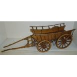 Superb quality hand crafted oak four wheel 'Monmouth 'cart 'Evan jones Chapel Farm Llanarth