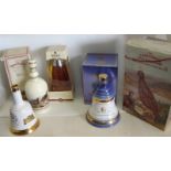 Bells Extra Special Millennium Whisky decanter with contents in original box,