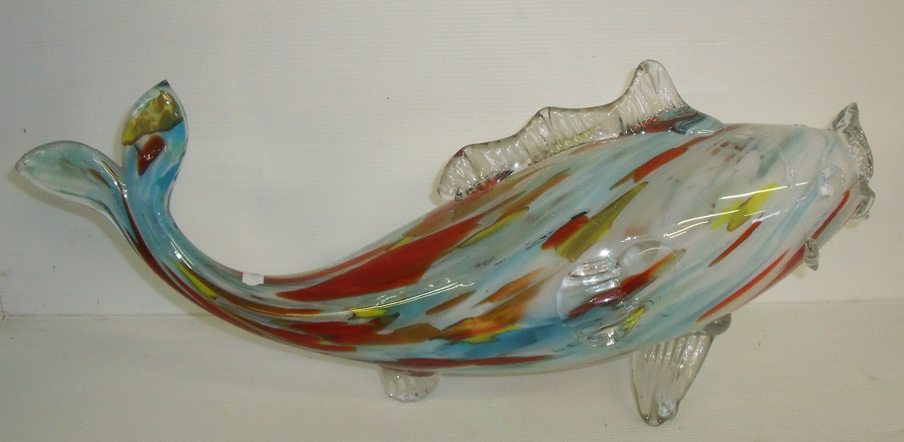 Large Murano Style Glass Fish,