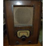 1920/30s Cossor radio in oak case