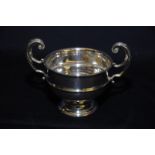 Birmingham silver hallmarked twin handled rose bowl