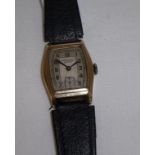 Gents Ingersol Elite wrist watch in rolled gold case with secondary dial